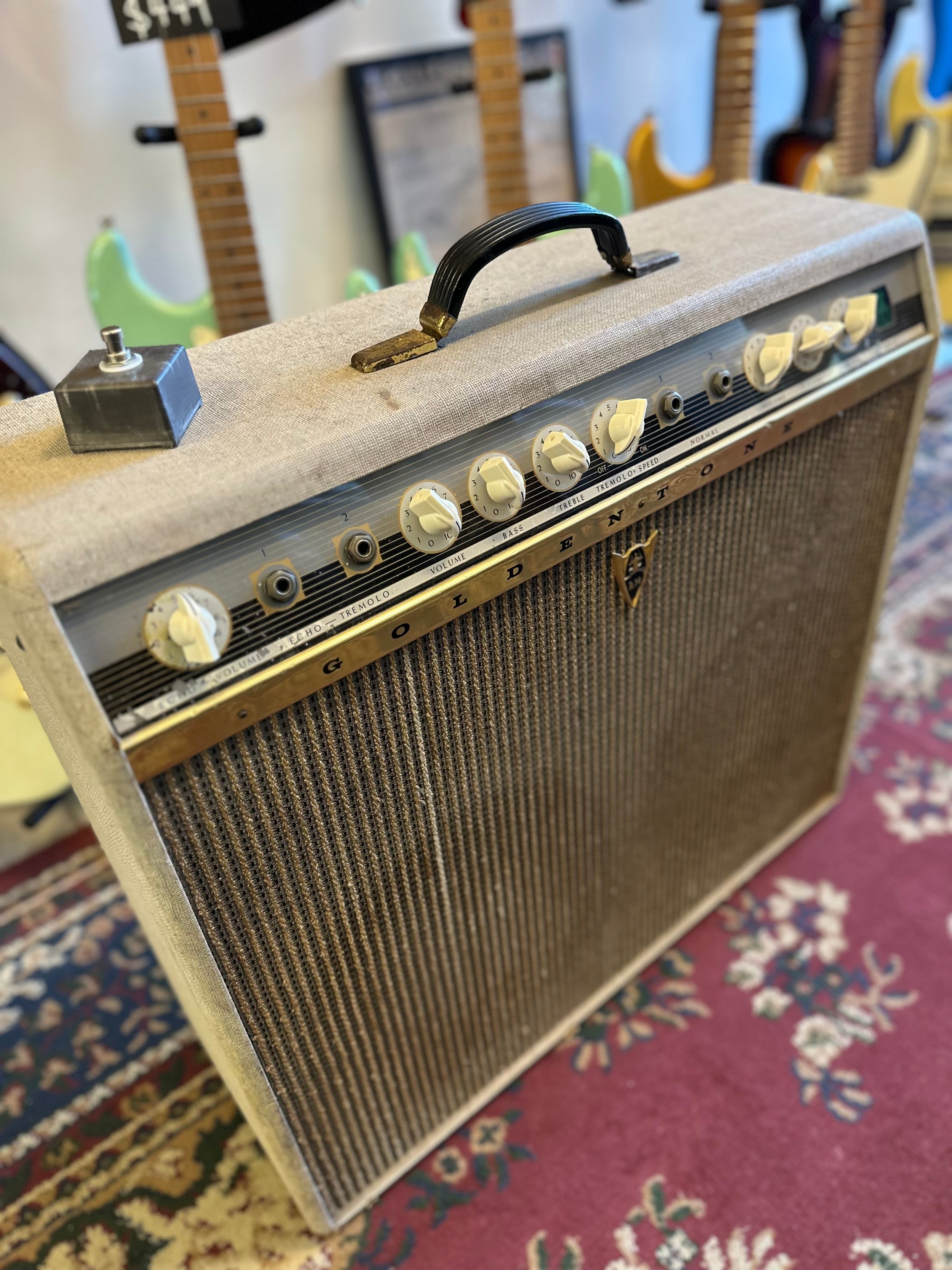 Goldentone | 1755 | 40w | 2x12 | Slimline Combo | 1965 | Re-Conditioned | Vintage Goldentone | 1755 | 40w | 2x12 | Slimline Combo | 1965 | Re-Conditioned | Vintage